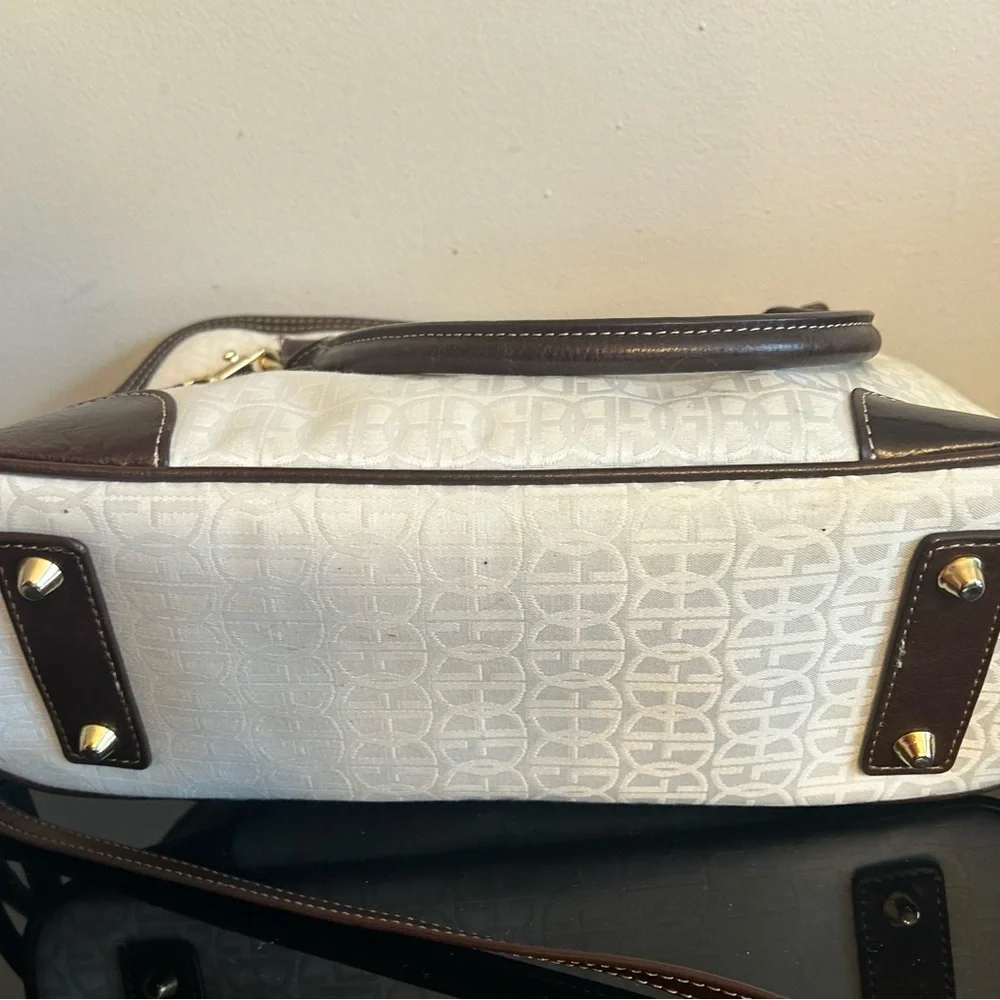 Giani Bernini Cream and Brown Shoulder Bag - Picture 4 of 7
